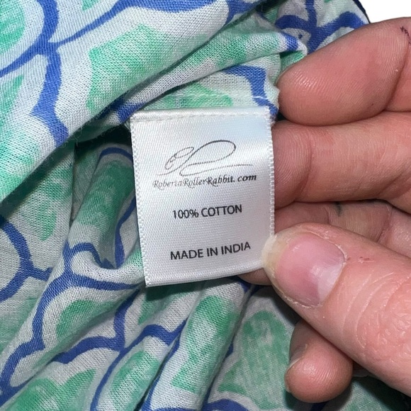 Roberta Roller Rabbit Women’s V Neck Tunic Shirt‎ NWT XS - Picture 6 of 9